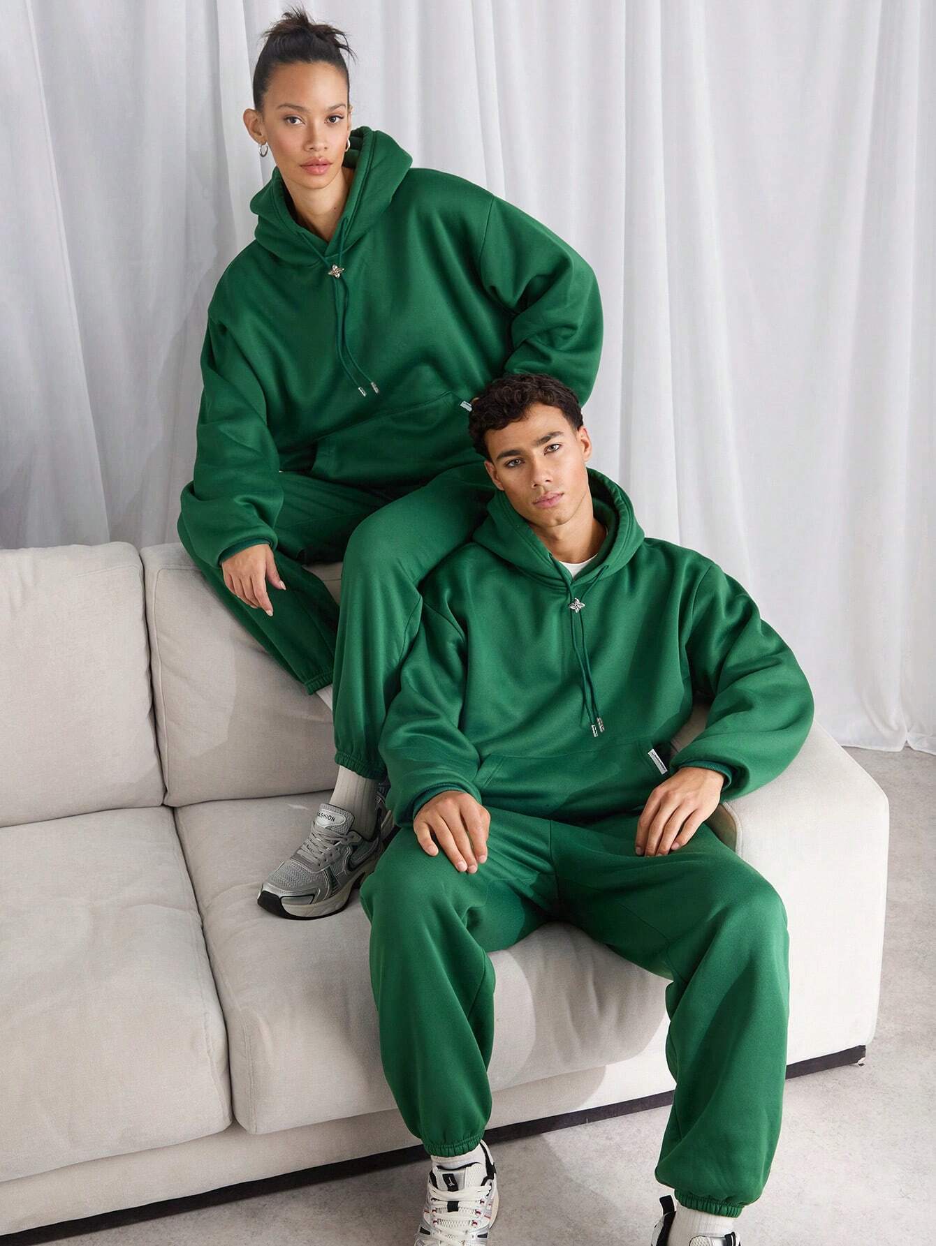 Plain Couple Tracksuit_ Green