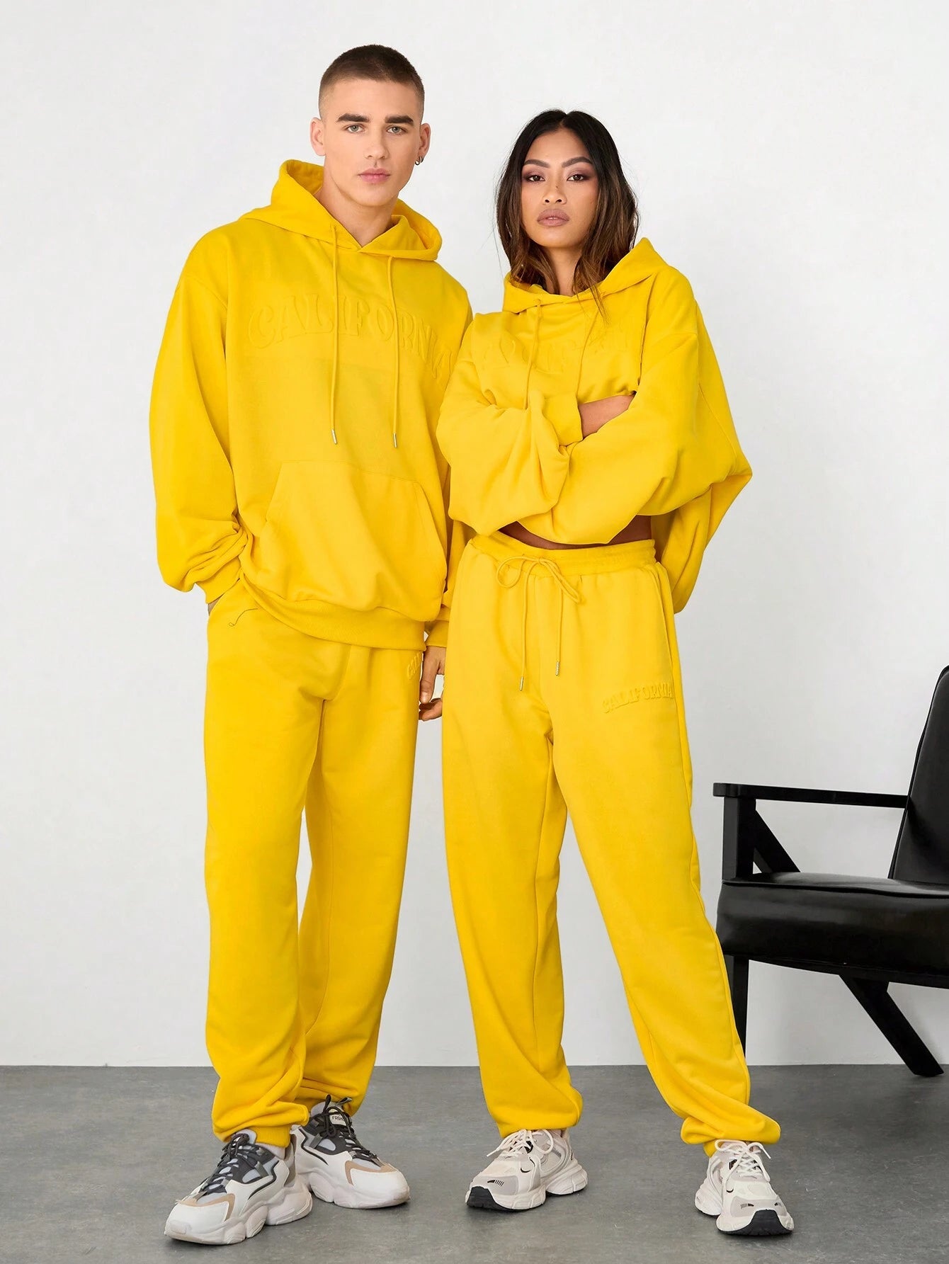 Plain Couple Tracksuit_Yellow