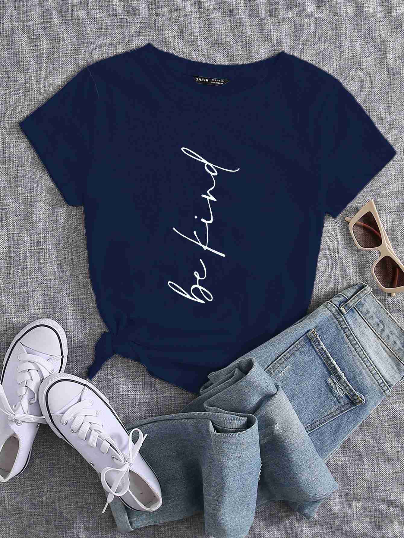 Be Kind T Shirt – Blue