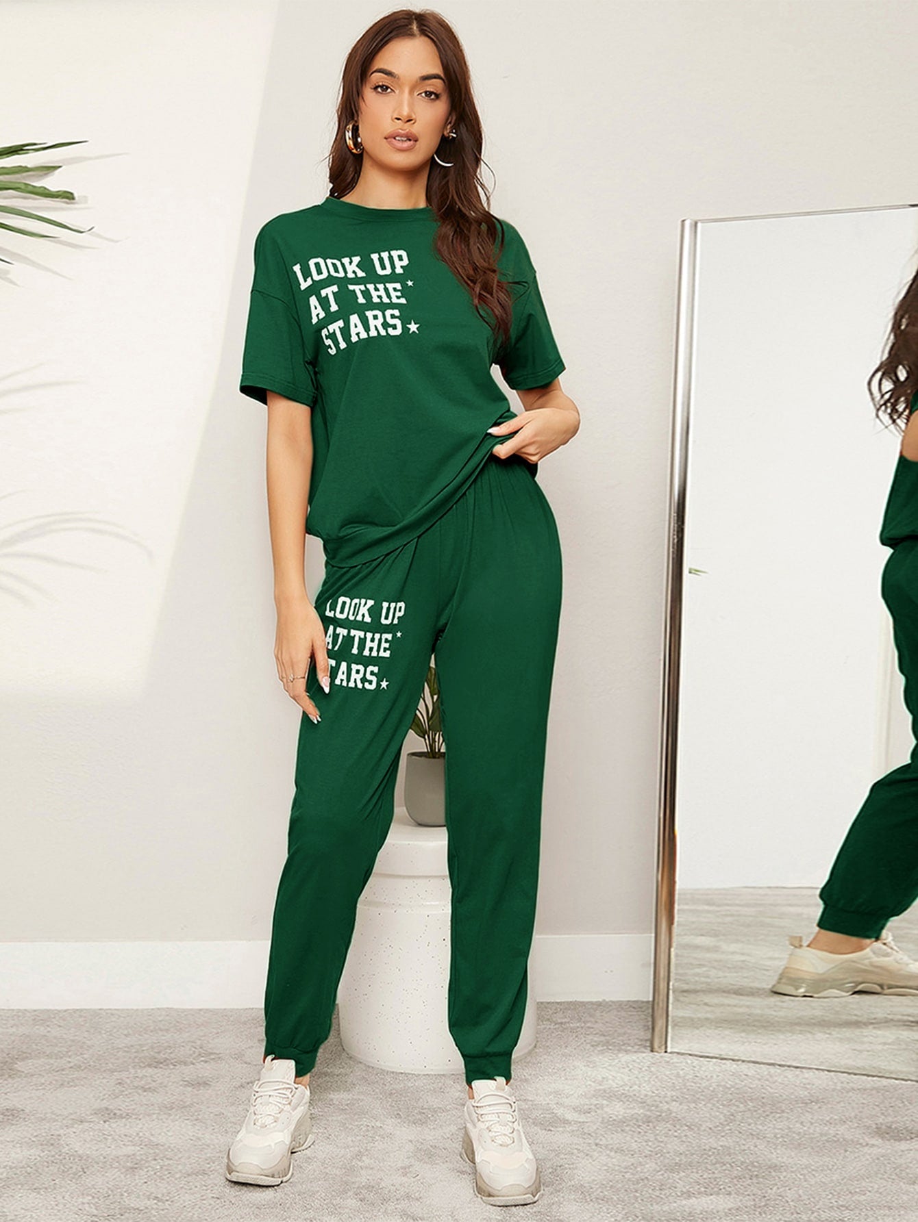 Look Up At The Stars Green Tracksuit